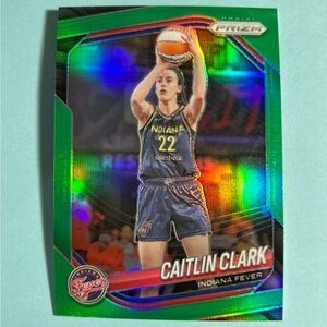 2025 WNBA Panini Prizm Caitlin Clark , Indiana Fever, Green Prizm Parallel #22